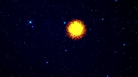 animación de fuegos artificiales en 4k