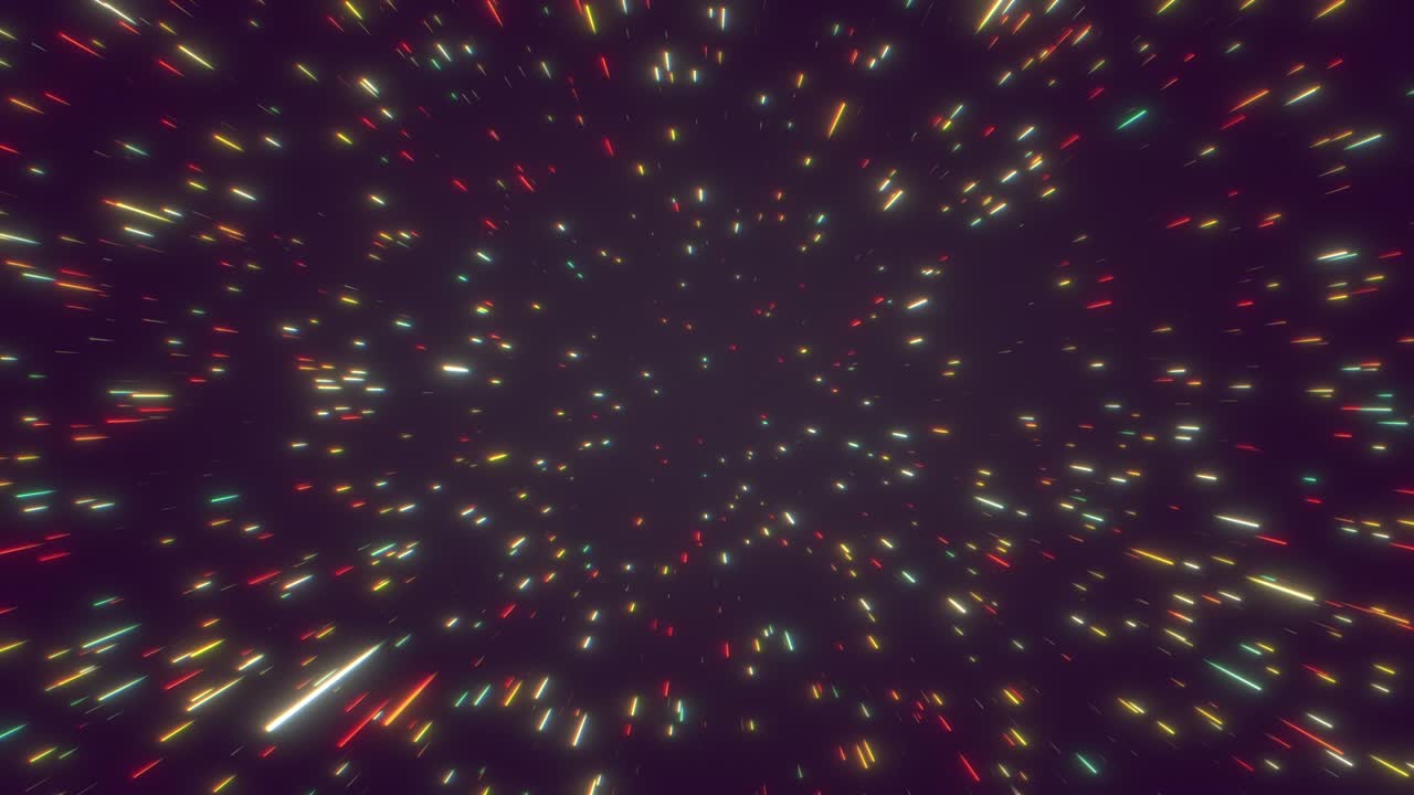 네온 조명 스타 하이퍼 점프 배경 루프