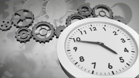 engranajes y reloj
