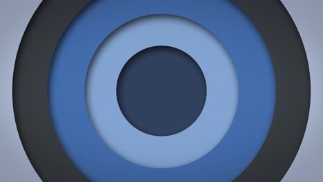 abstracto logotipo patrón promocional de círculos con el efecto de desplazamiento azul anillos limpios animación fondo abstracto para presentación de negocios bucle sin costuras 4k render