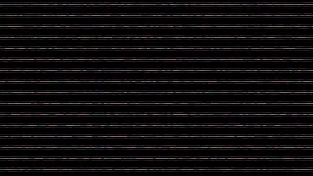 Analog Television Static Noise with Horizontal Scan Lines
