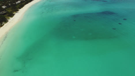 flyover above bay of chateaubriand new caledonia