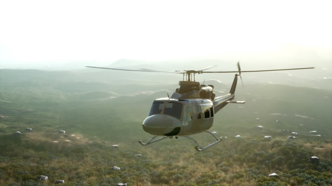 베트남에 있는 미국 군사 헬리 ⁇ 터