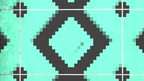 píxeles verdes degradados de movimiento en arquitectura de 8 bits