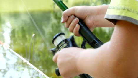 boy fishing