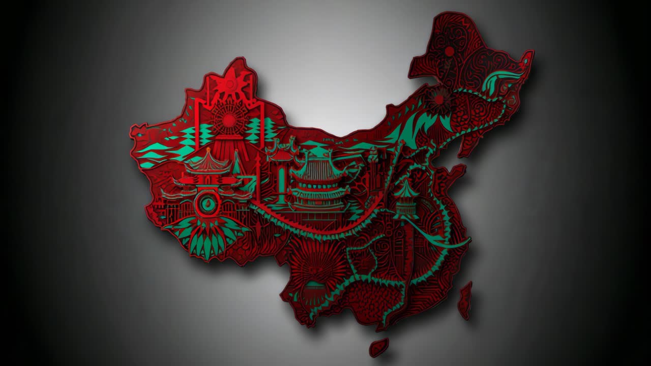 Artistic Map of China