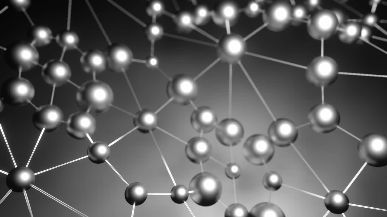 red abstracta con esferas