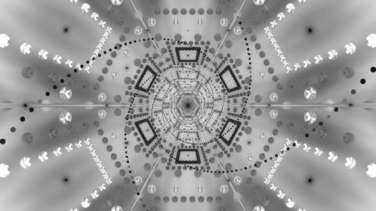 This stunning tunnel video vj loop creates a mesmerizing visual experience. Intricate patterns swirl and shift seamlessly, inviting viewers into a captivating, dynamic space