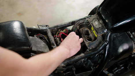 man working at the garage