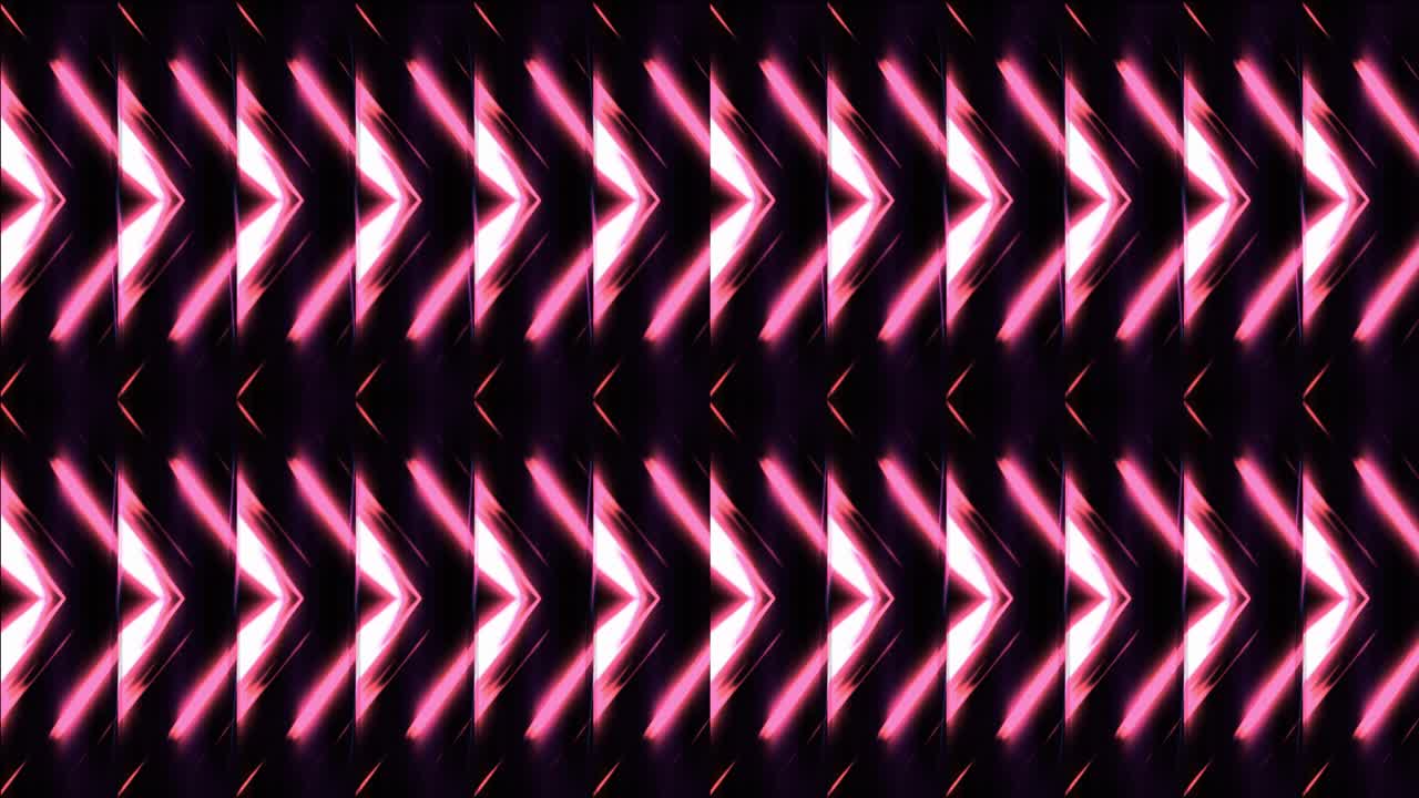 Abstract Geometric Pattern with Neon Lights