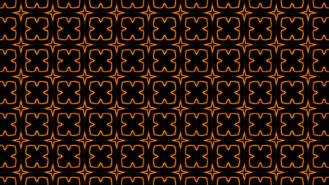 abstract orange geometric seamless pattern background. abstract stripes kaleidoscope loop. fast psychedelic colorful kaleidoscope vj background. disco abstract motion background. kaleidoscope effect