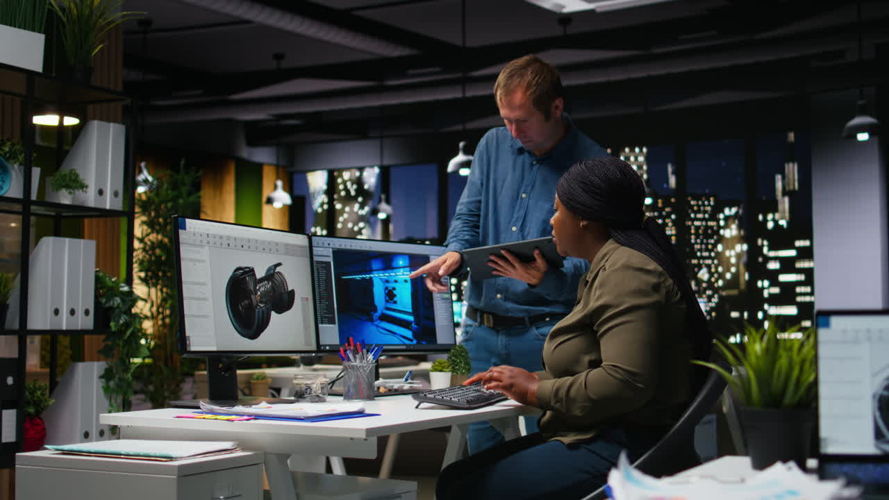 Team works with AI game hub and turbine to develop futuristic spaceship station