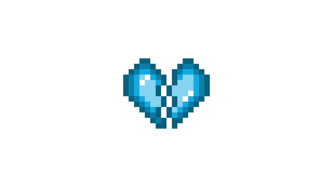 Pixel Art Mini Broken heart Icon Looping Animation (2).mov