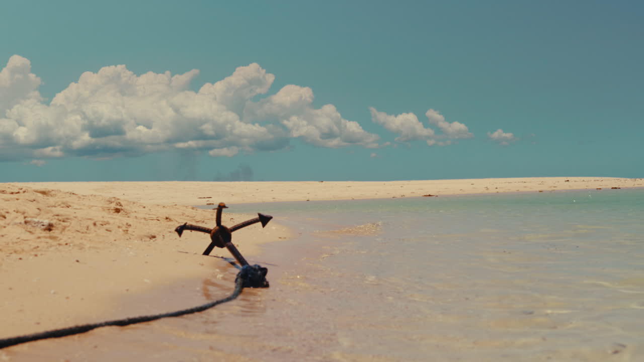 Anchor on Tropical Beach