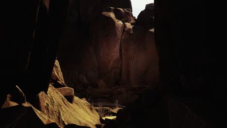 volcano-cave-with-yellow-stones