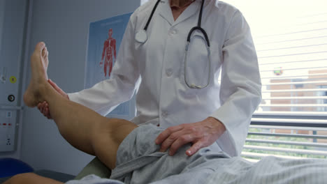 physiotherapist at work in a hospital