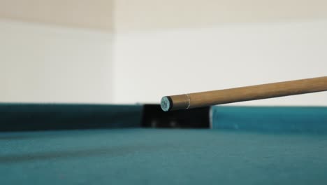 close up shot of cue ball being shot