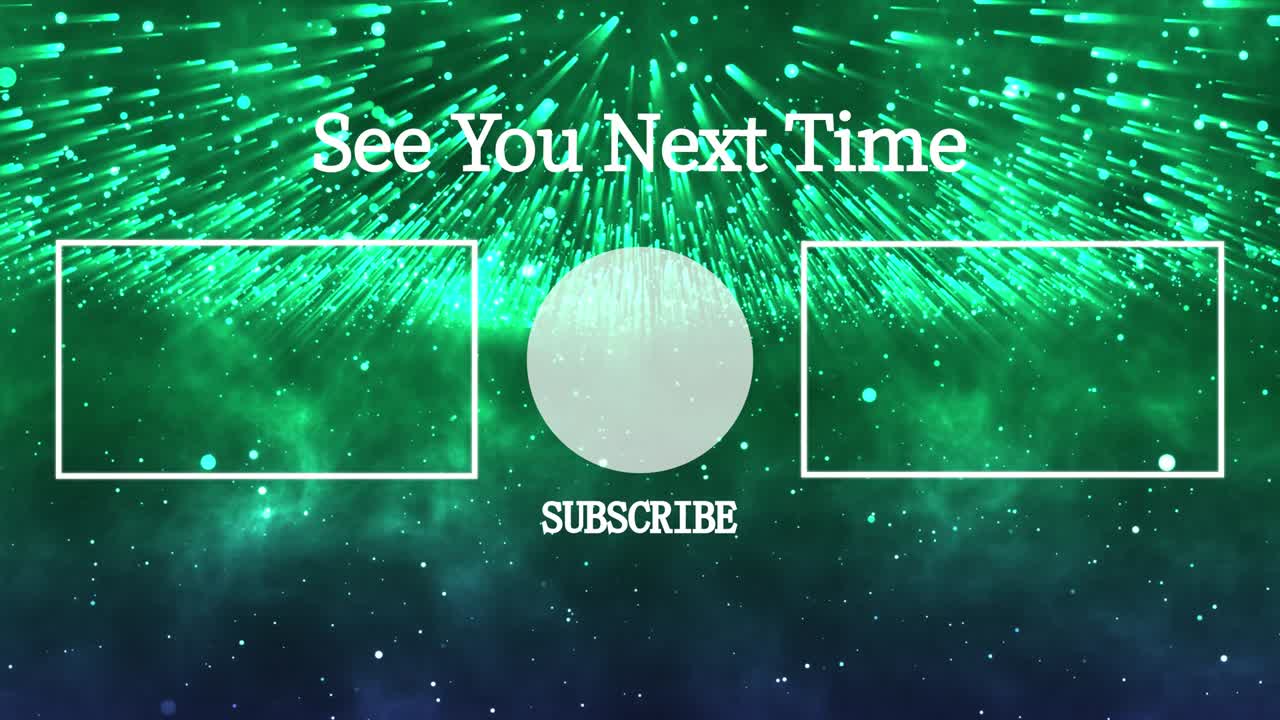 환상적인 라이트 엔드 카드 엔딩 스크린 모션 그래픽