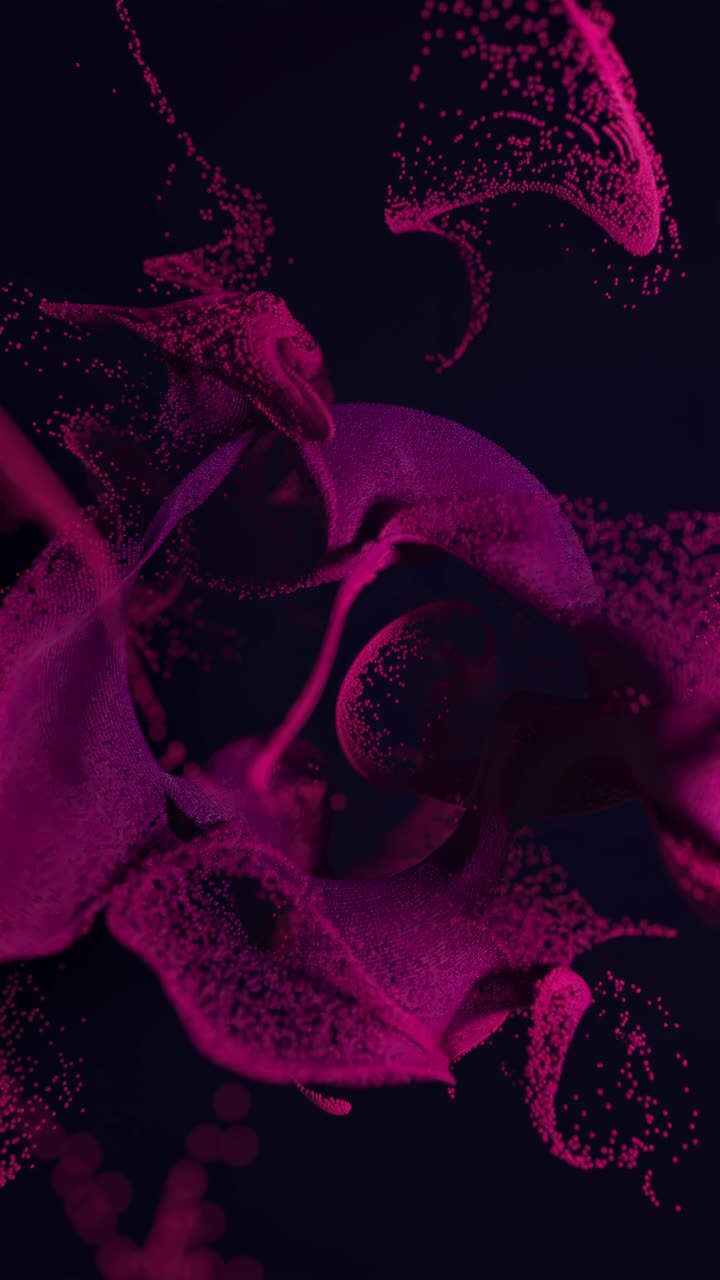 Abstract Pink and Purple Particles