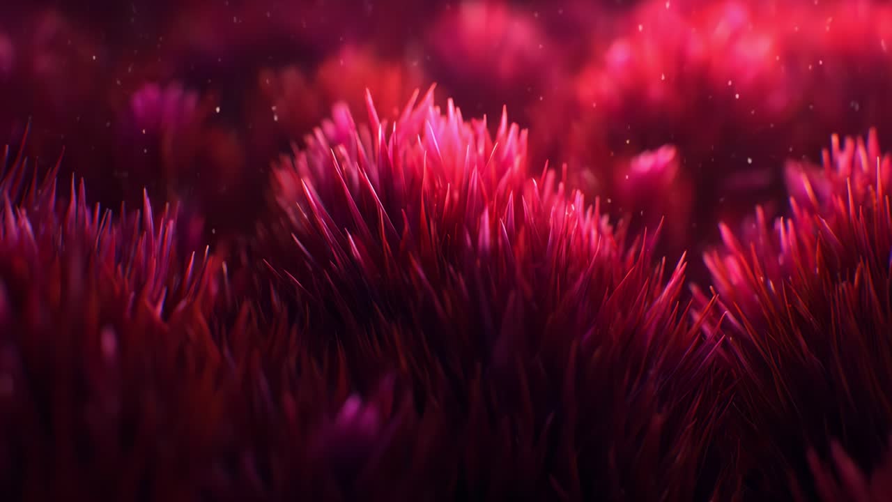 A Vibrant Exploration of Textured Pink and Red Foliage Captured in Stunning Detail, Showcasing the Beauty and Complexity of Colorful Plant Life under Soft Lighting Effects