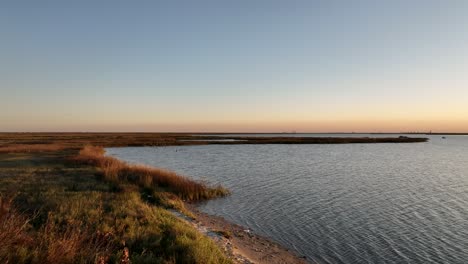 aerial view of port bay near aransas pass in texas