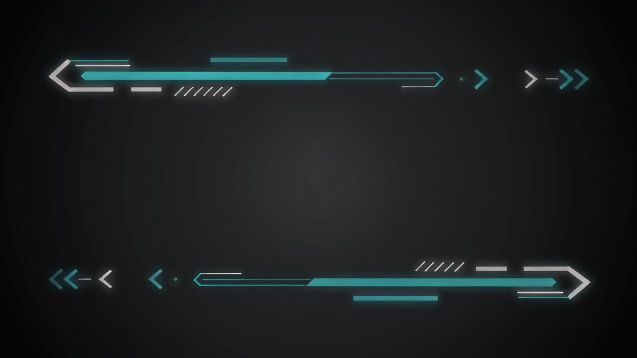 Abstract Technology Background with Animated HUD Elements