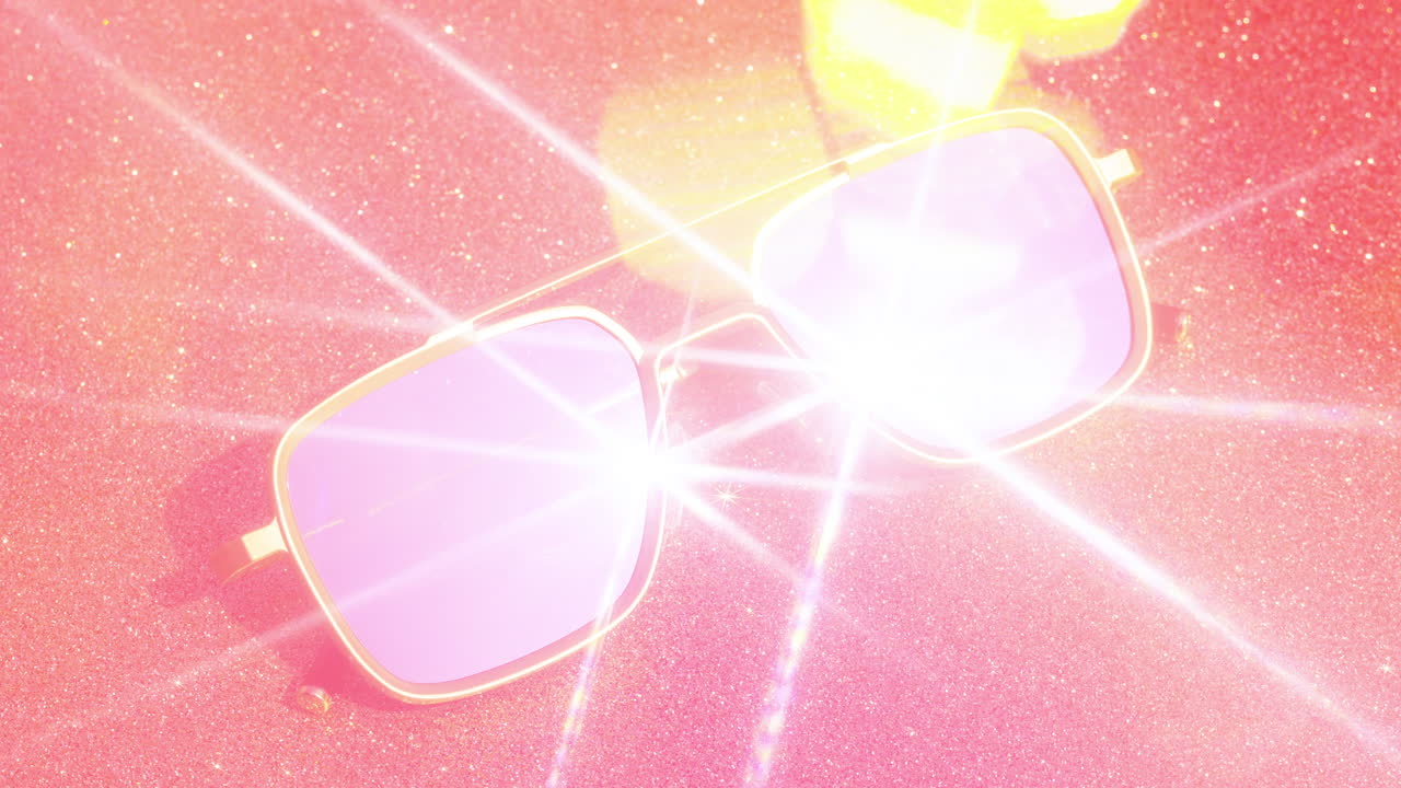 구름을 반사하는 거울 태양 안경