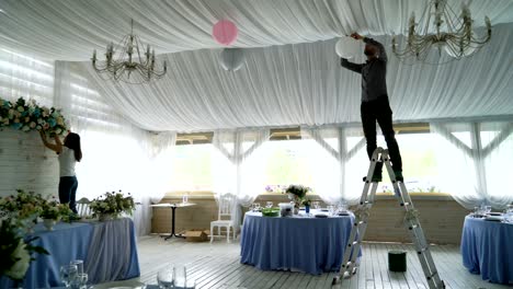 decorating wedding banquet hall interior