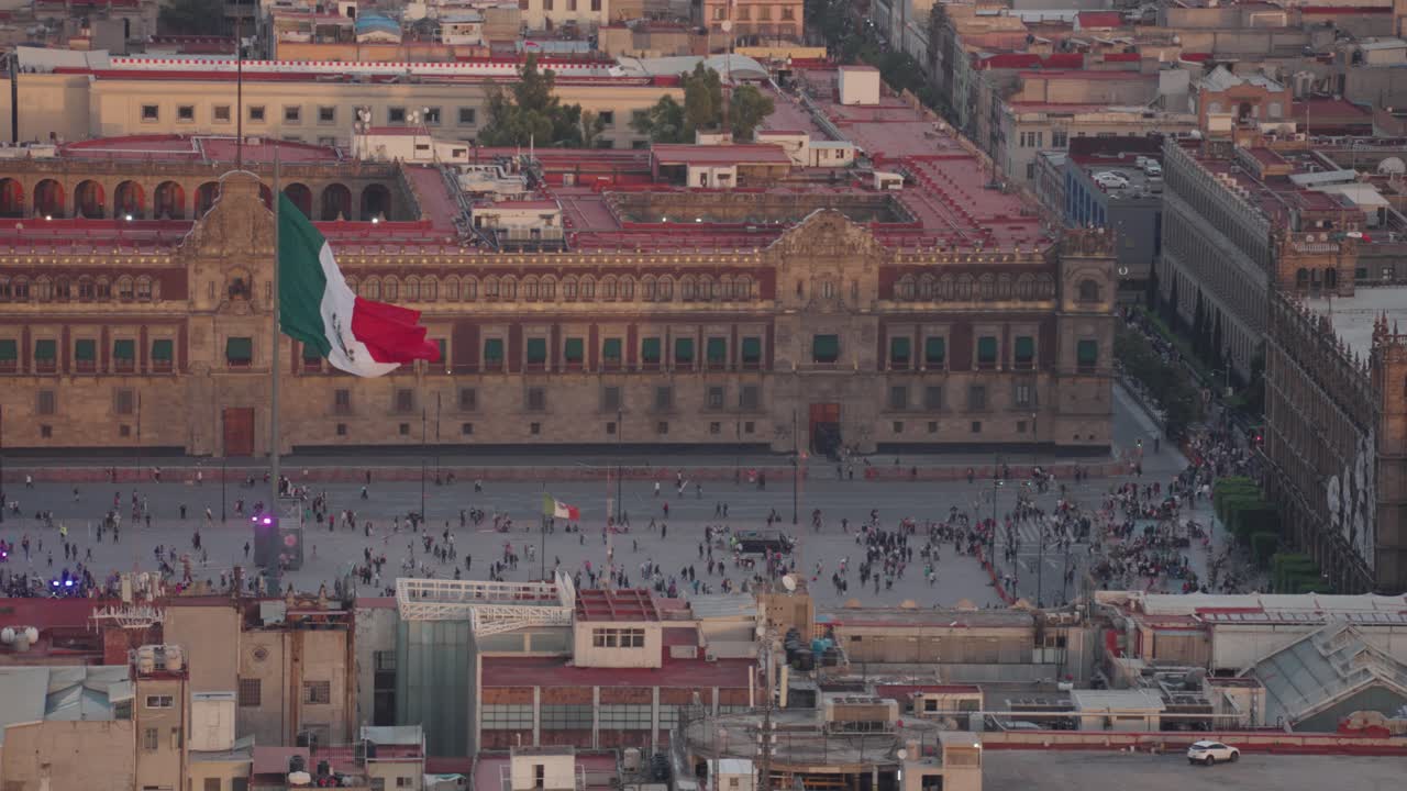 View of Mexico City's Zocalo