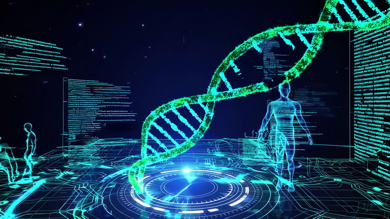 Visualizzazione di DNA, Corpo Umano e Tecnologia