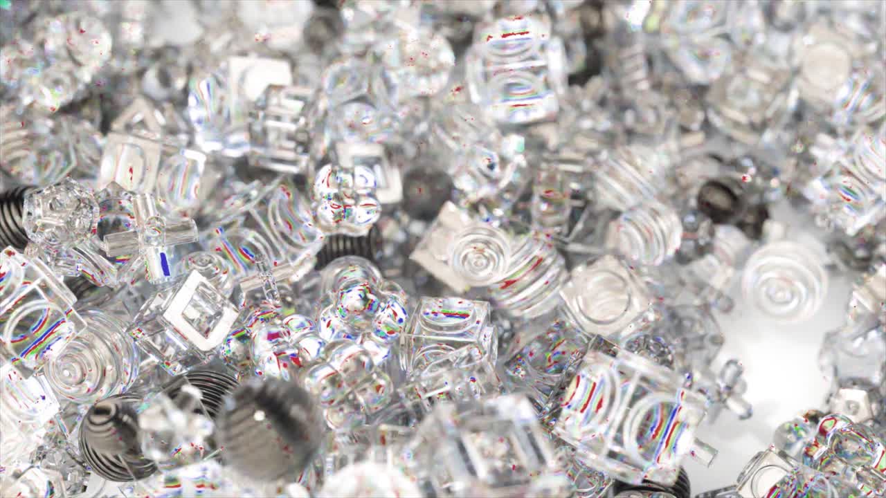 추상적인 기하학적 결정 모양