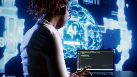 ai executive runs code in data center