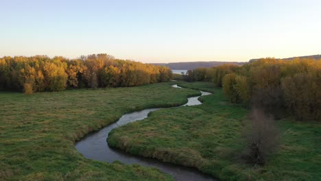 autumn river landscape