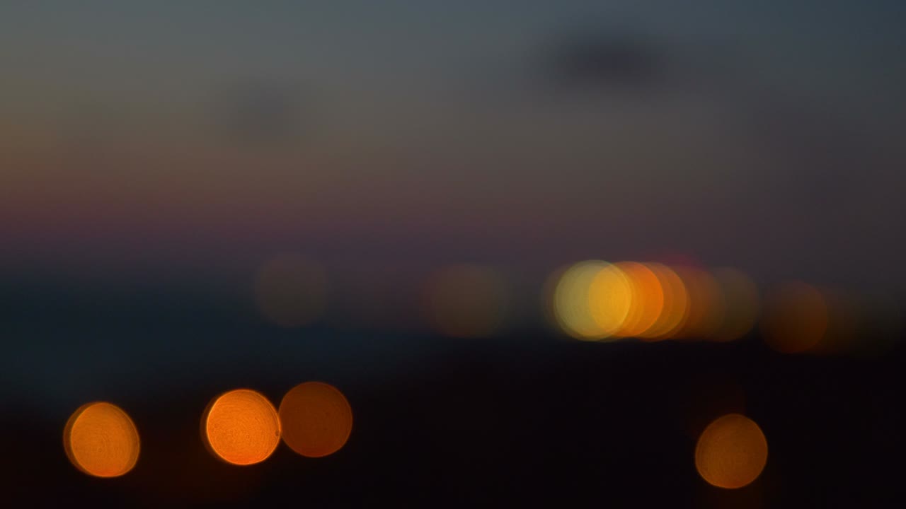 보케 (bokeh) - 4k의 다채로운 조명