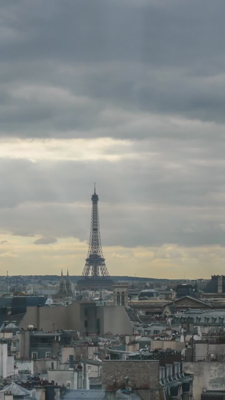 Eiffel Tower and Paris Cityscape