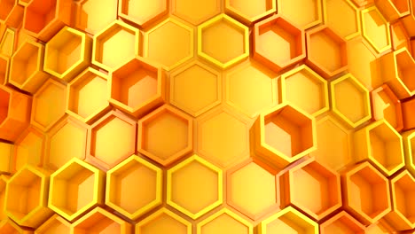 el fondo de los hexágonos