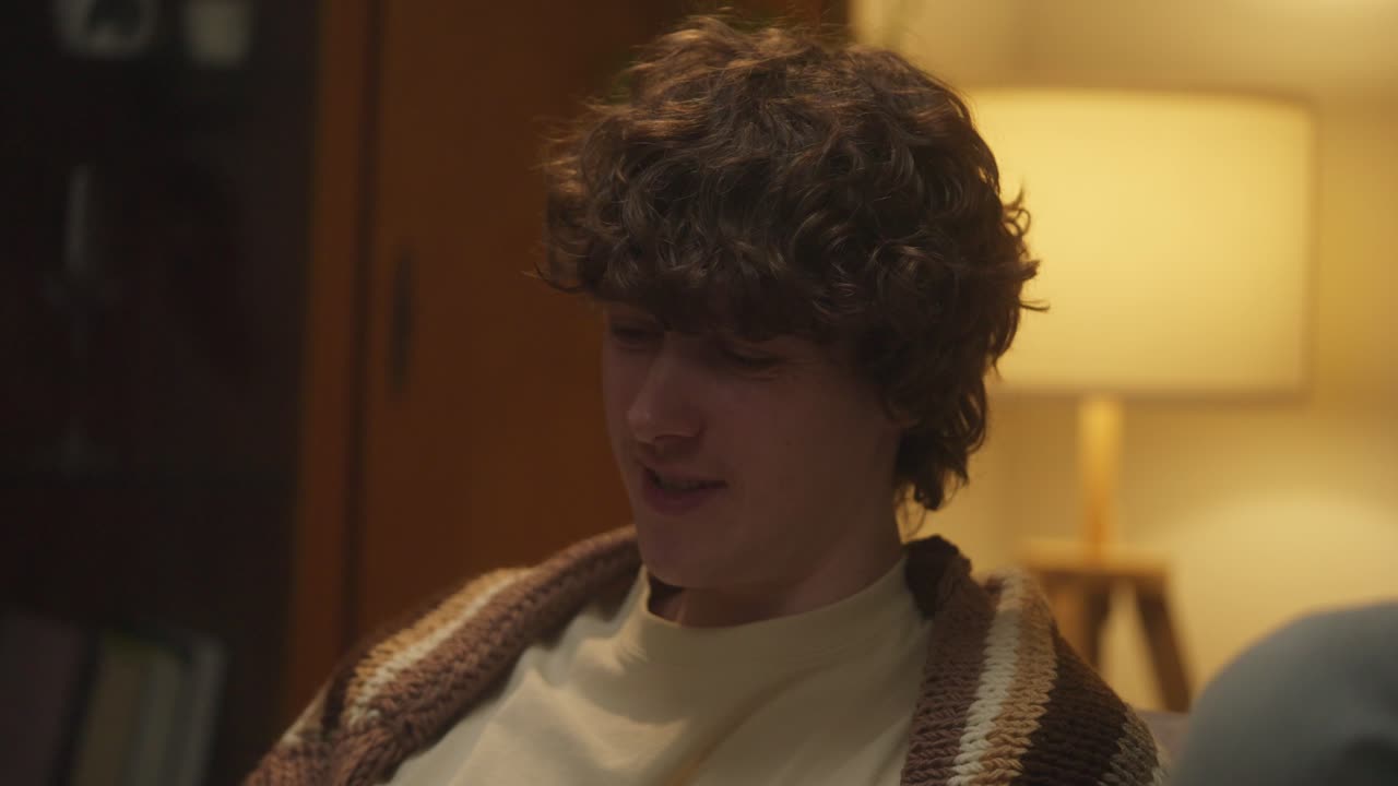 People relaxing indoors