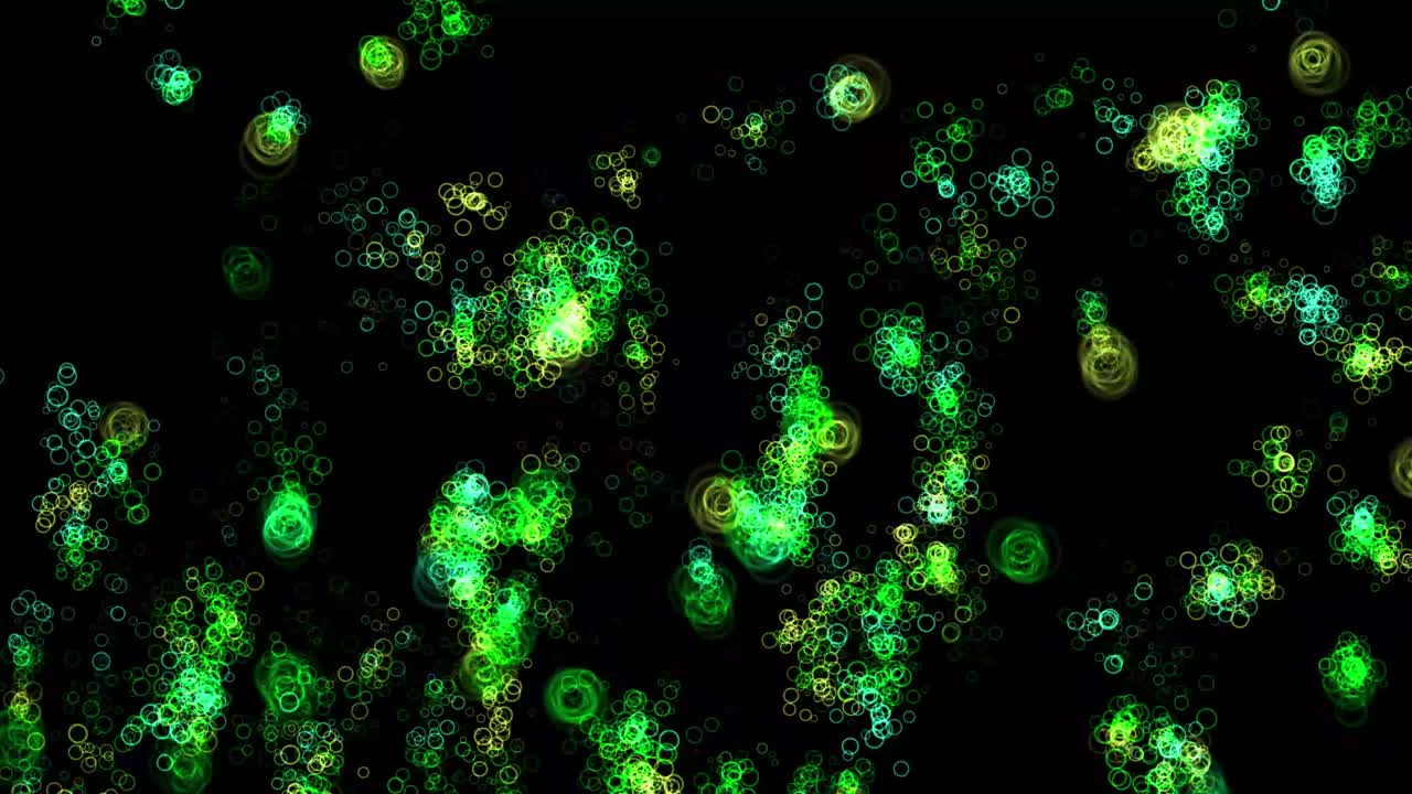 반지 모양 입자 애니메이션 모션 그래픽