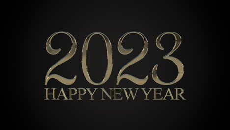 2023-years-and-Happy-New-Year-with-gold-color-on-black-gradient