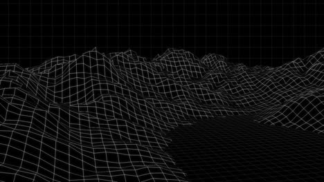 digitally generated video of mountain