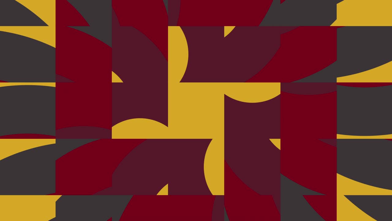 Abstract tiles in trendy multicolor palette variation. Seamless animation with basic shapes. Simple geometric motion graphic background