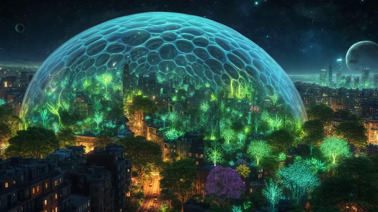 Protected City at Night