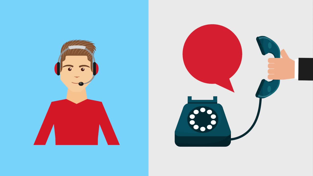 고객 서비스 애니메이션 hd