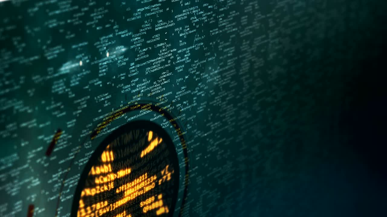 Programming specialists searching for virus, testing system, software check