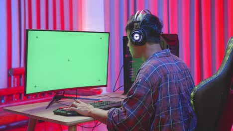 gamer playing video game