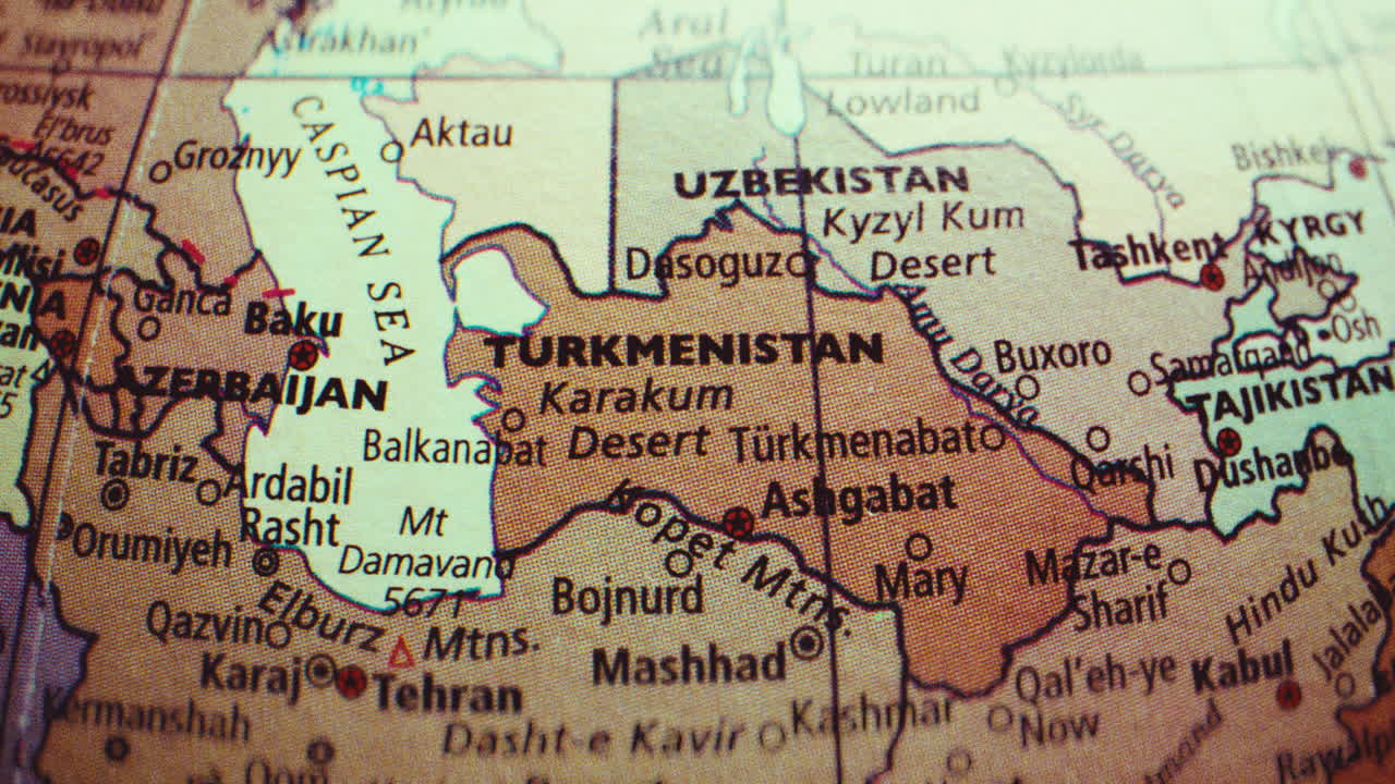Map of Central Asia