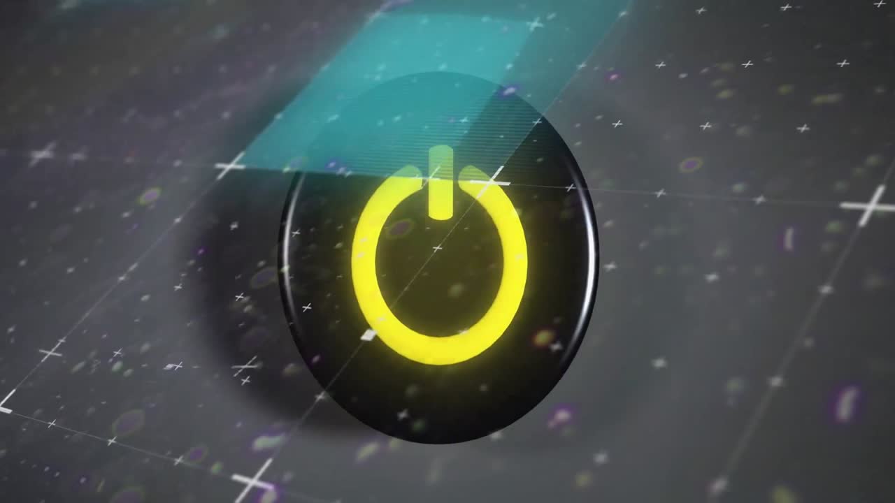 데이터 처리의 애니메이션 및 기호 오버 그리드 스위치