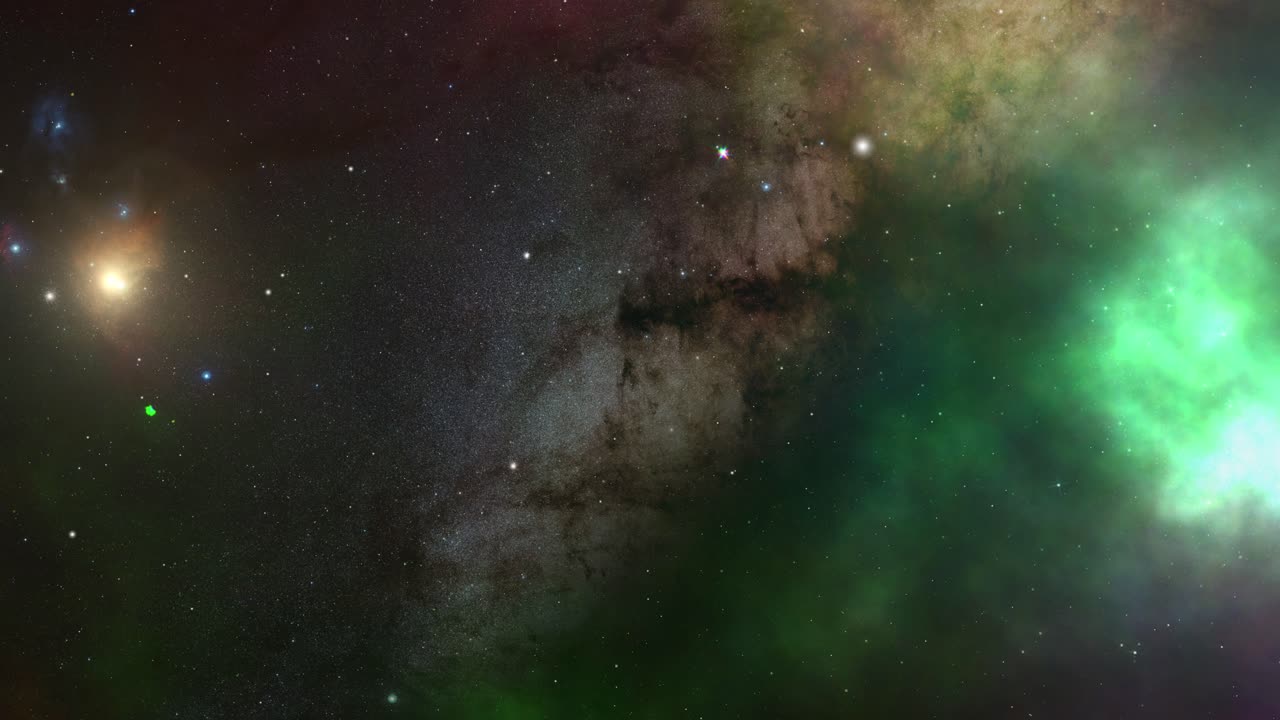 los colores de la vía láctea en el universo son ilimitados