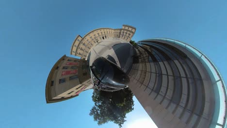 little planet format of munich in germany