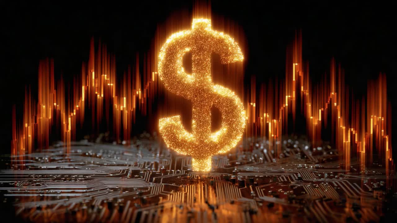 A Vibrant Digital Eruption of Currency Symbolism: Exploring the Intersection of Technology and Finance in a Modern Economy Through Dynamic Graphs and Currency Representation